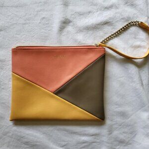 Shiseido colour block make up bag